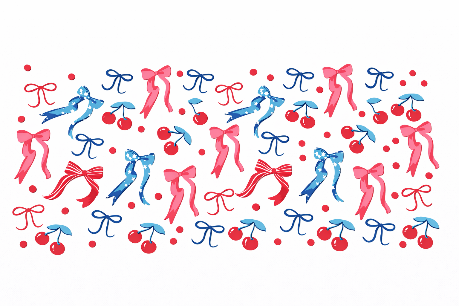 Pink, Red & Blue Bows #BWS018