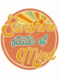 Sunshine Stare Of Mind Glitter Clear Film Screen Print Transfer CF-PA04