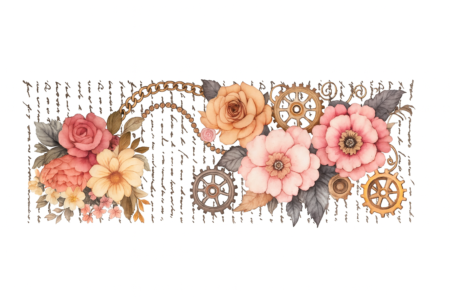 Flowers and Script #FLR018