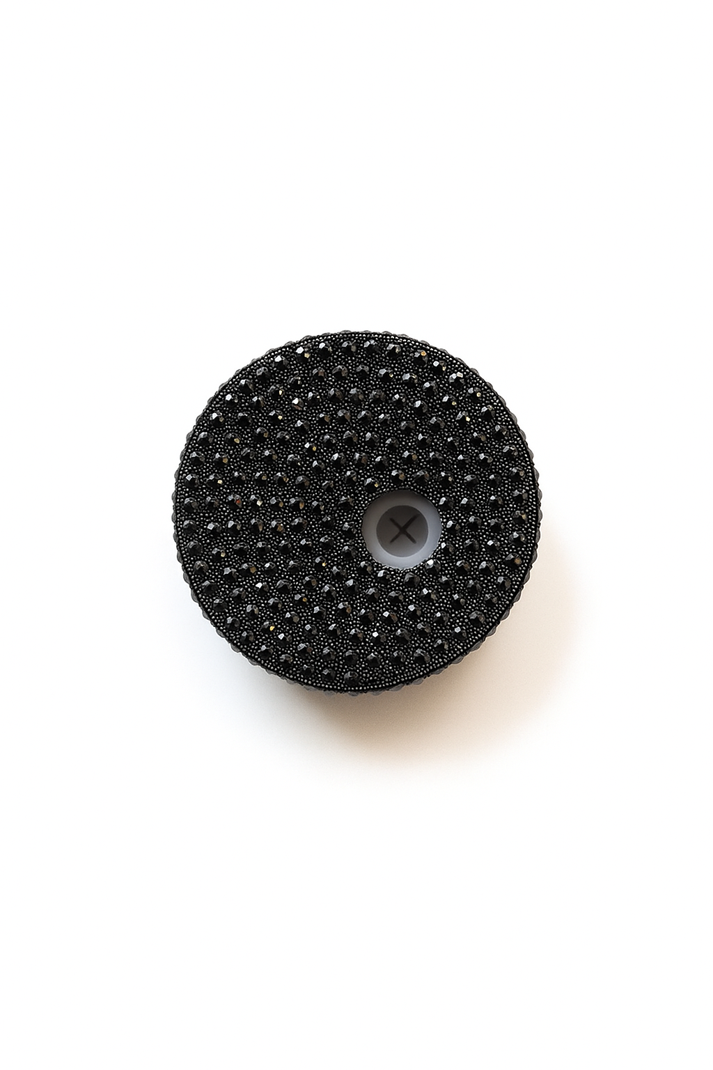 Black Rhinestone Lid