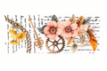 Flowers, Chain & Feather #FLR022