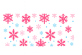 Shades of Pink and Blue Snowflakes #CHR080