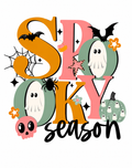 Spooky Season Glitter Clear Film Screen Print Transfer CF-HL02