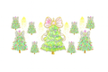 Bow Christmas Trees #CHR063