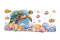 Sea Shells and Sea Turtle #SEA053