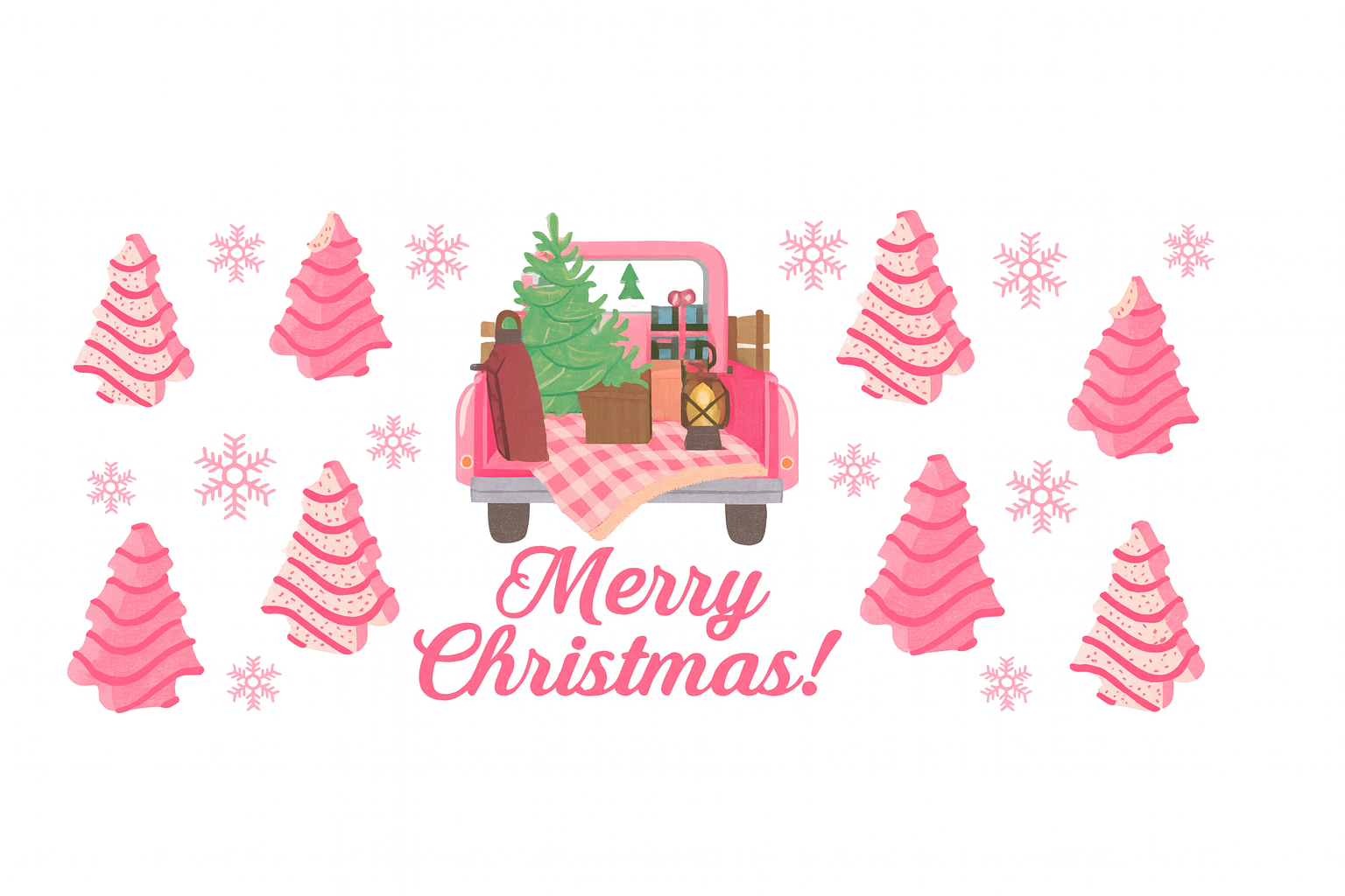 Merry Christmas Truck Trunk #CHR082