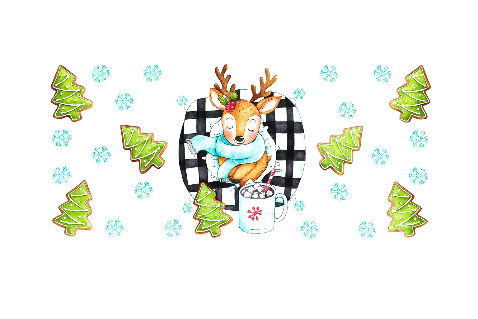 Cozy Christmas Deer #CHR062