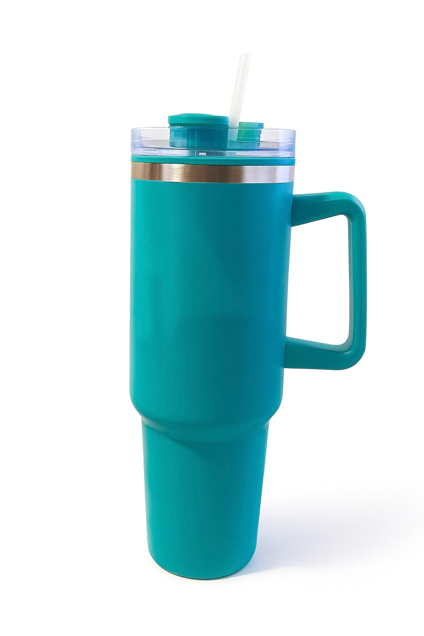 Turquoise *Not Stainless Steel* 40z Tumbler Cup