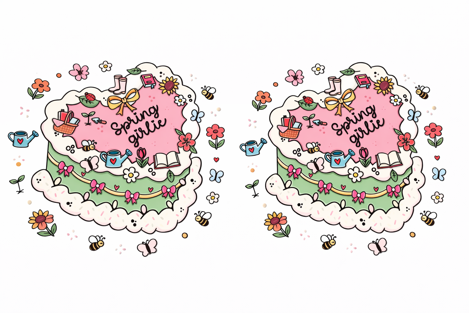 Spring Girlie Cake #SPR001