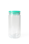16oz Acrylic Customizable Snow Globe Cup with Green Top