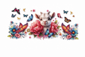 Goat & Butterflies #FAR003