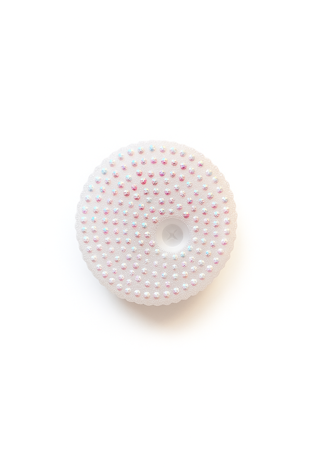White Rhinestone Lid