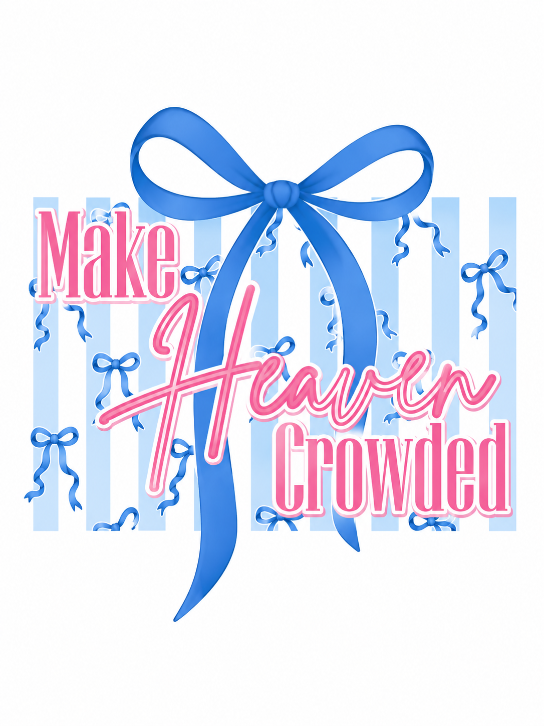 Make Heaven Crowded Glitter Clear Film Screen Print Transfer CF-FAI06