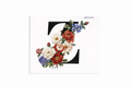 “Z” Black Floral Alphabet #AI052