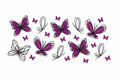 Purple Butterflies #BG061