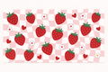 Checkers and Strawberries #FRU019