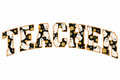 Teacher Ghost Glitter Clear Film Screen Print Transfer CF-CR02