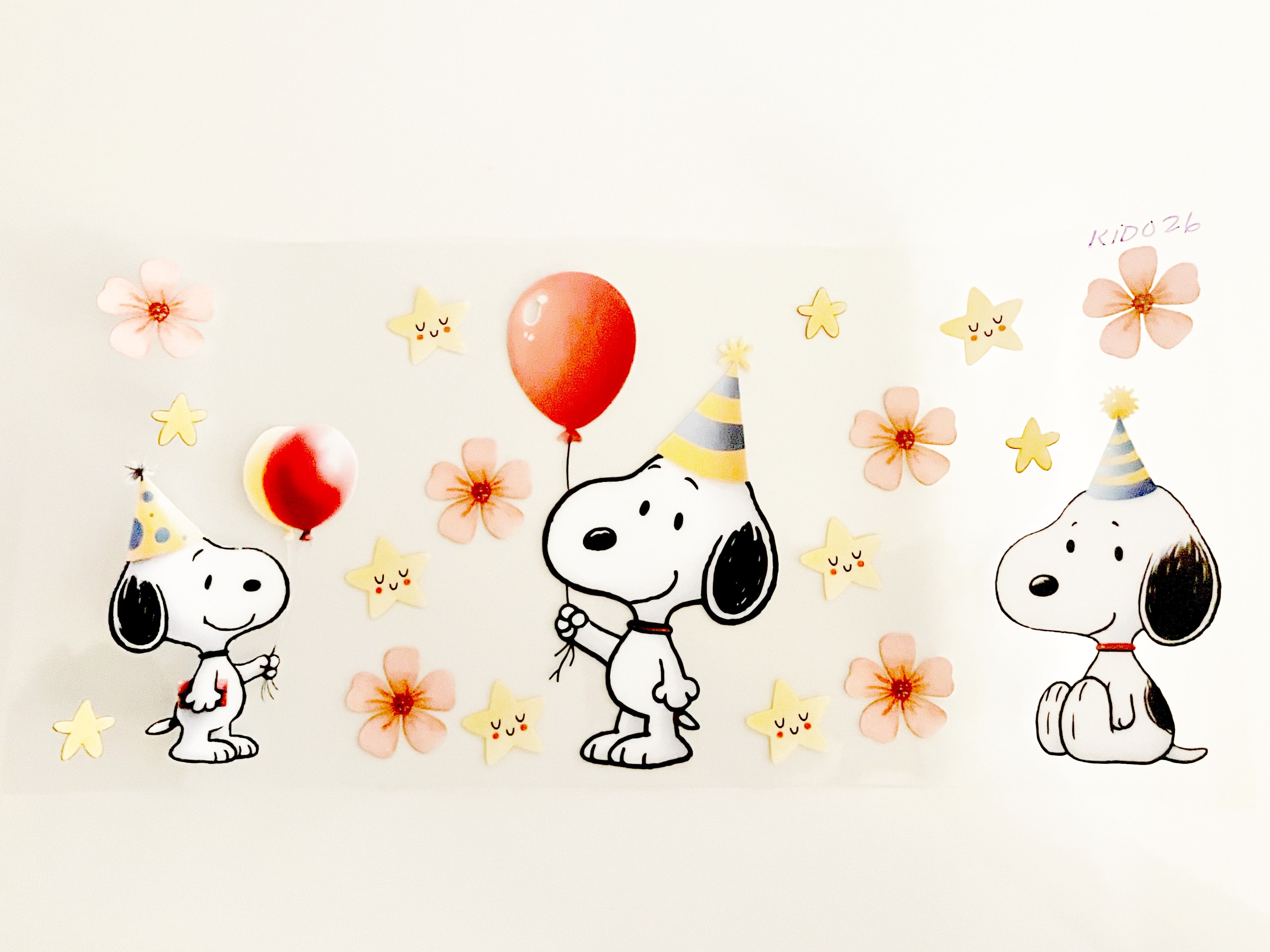 S Dog Holding Balloon #KID026