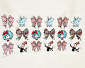 DR. S Blue/ Red Striped Bows #KID030